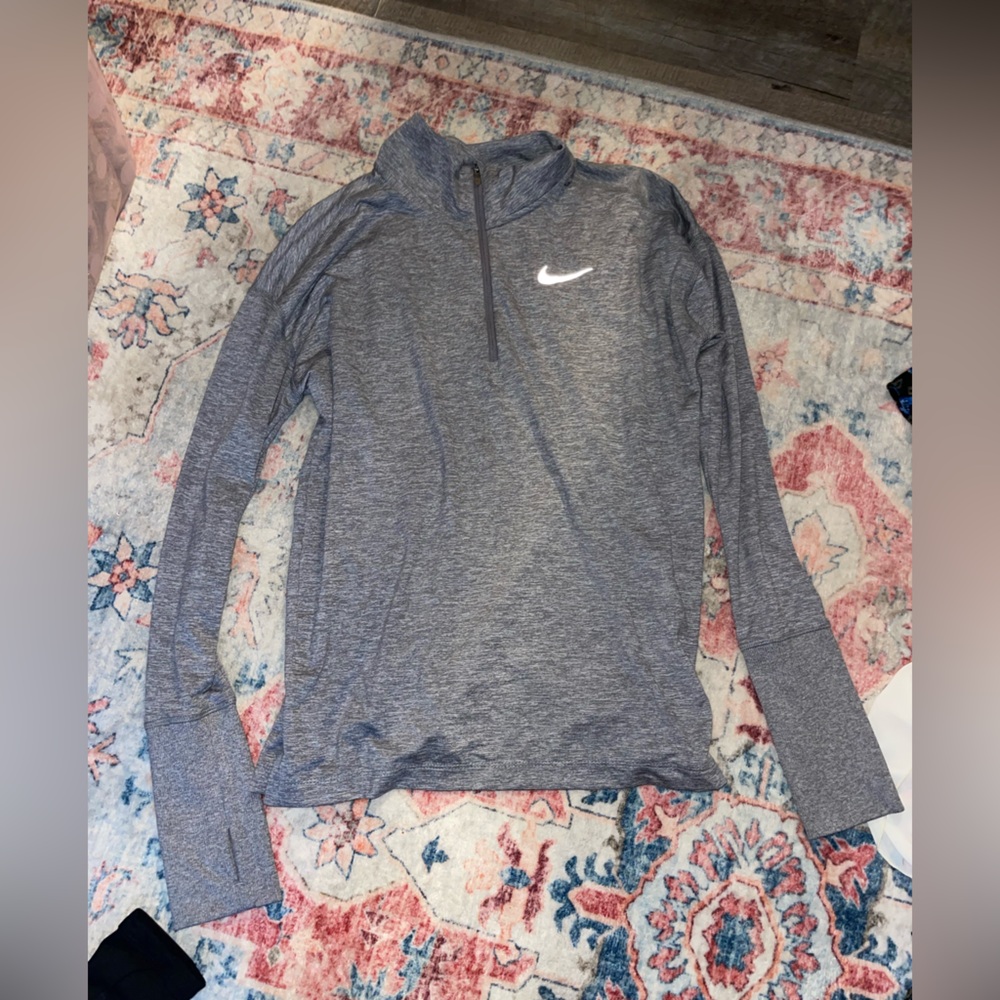 Nike Dri-FIT Heathered Gray quarter-zip